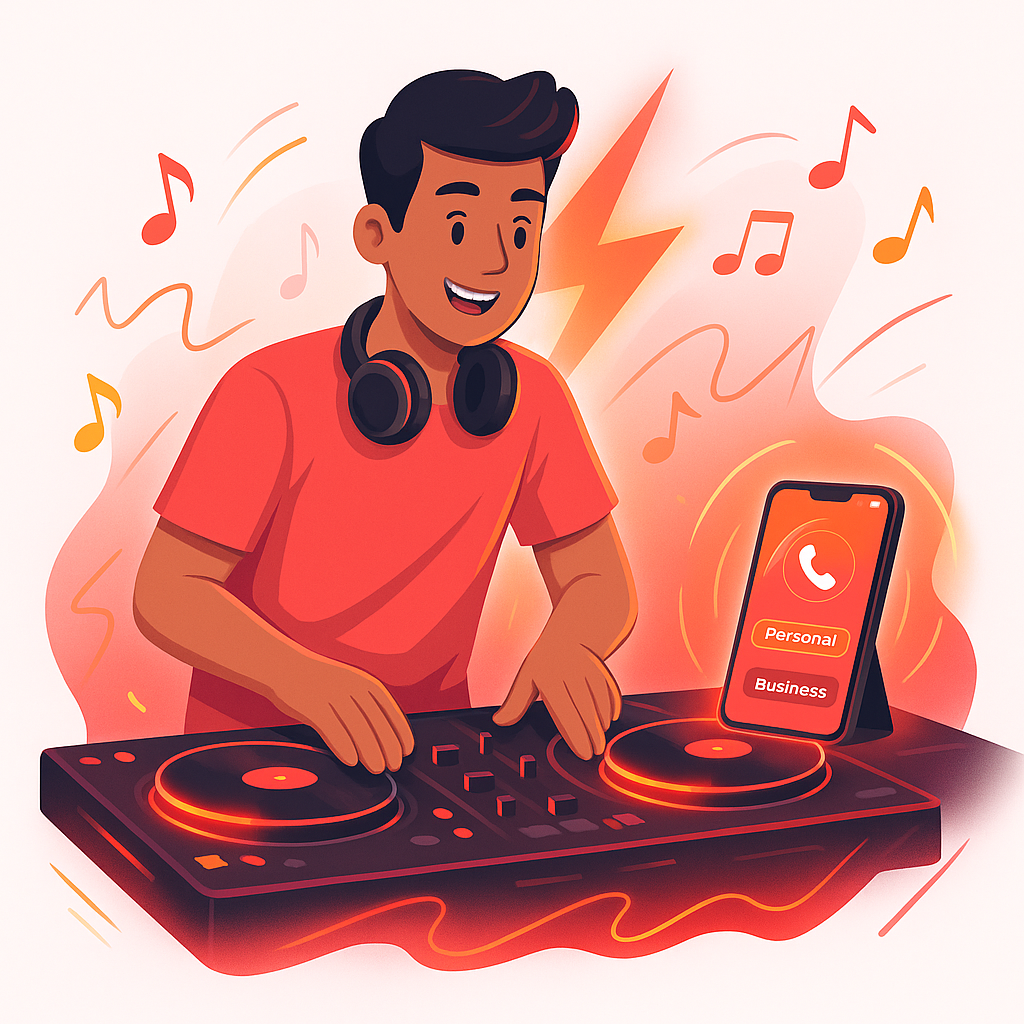 How to Separate Personal and Business Calls as a Wedding DJ